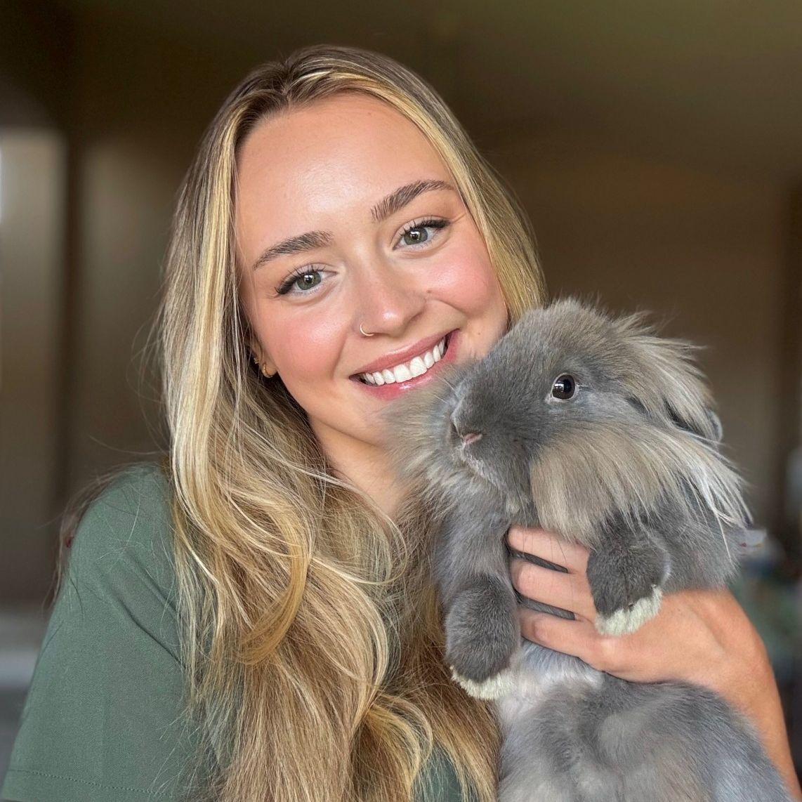 Person Holding Rabbit Person Holding Rabbit